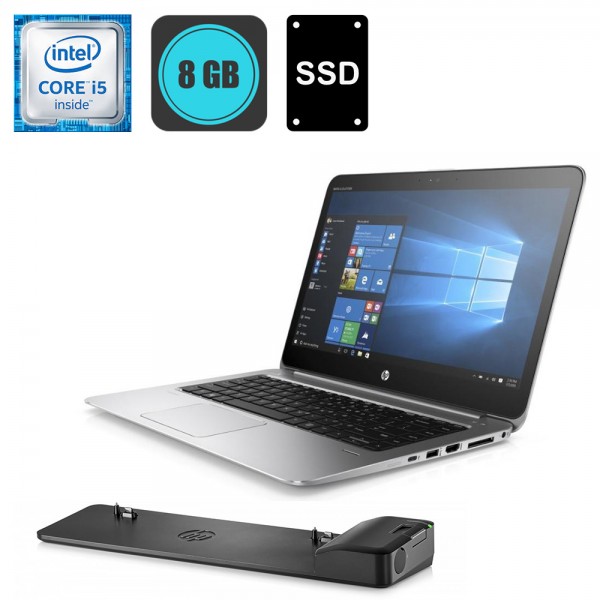 HP EliteBook Folio 1040 G3 5-6300, 8GB DDR4, 256GB SSD + Docking station HP EliteBook Folio 1040 G3 5-6300, 8GB DDR4, 256GB SSD + Docking station